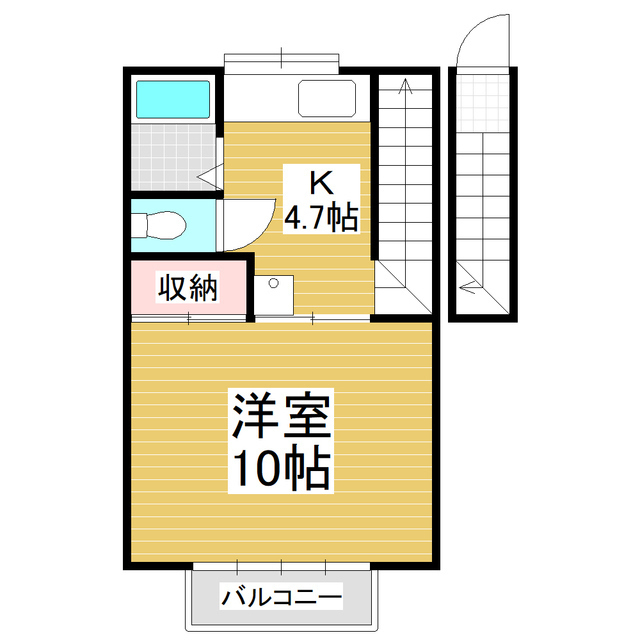 アンサンブル榑木Ｂ棟の間取り