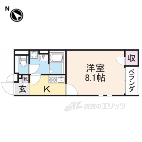 舞鶴市字行永のアパートの間取り