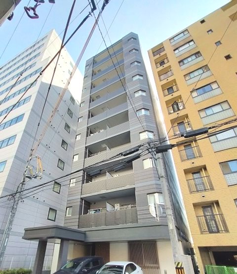 【広島市中区大手町のマンションの建物外観】