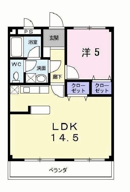 小野市本町のマンションの間取り