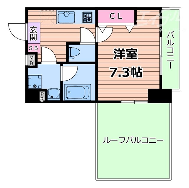 吹田市千里山東のマンションの間取り