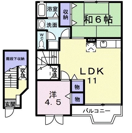 【ソレイユ　ヴィラ　Iの間取り】