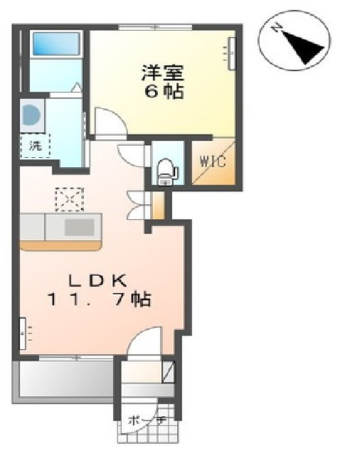 サニーハイツちさとの間取り