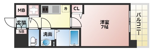 TOYOTOMI STAY PREMIUM ABENO天王寺の間取り