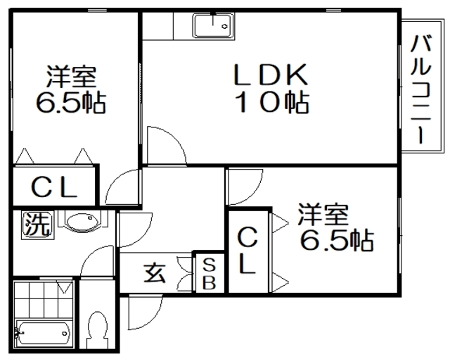 ヴィヴァンノールA棟の間取り