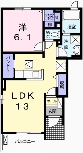 神崎郡福崎町南田原のアパートの間取り