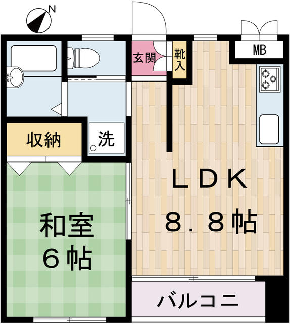 川崎市川崎区鋼管通のマンションの間取り