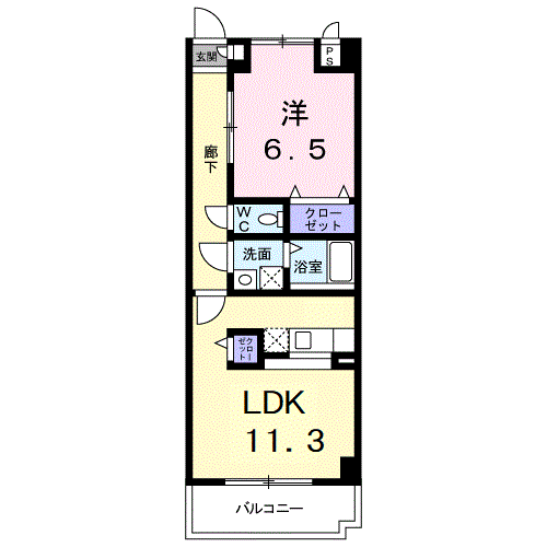 キュウブ由布川の間取り