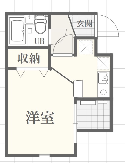 神戸市垂水区福田のマンションの間取り