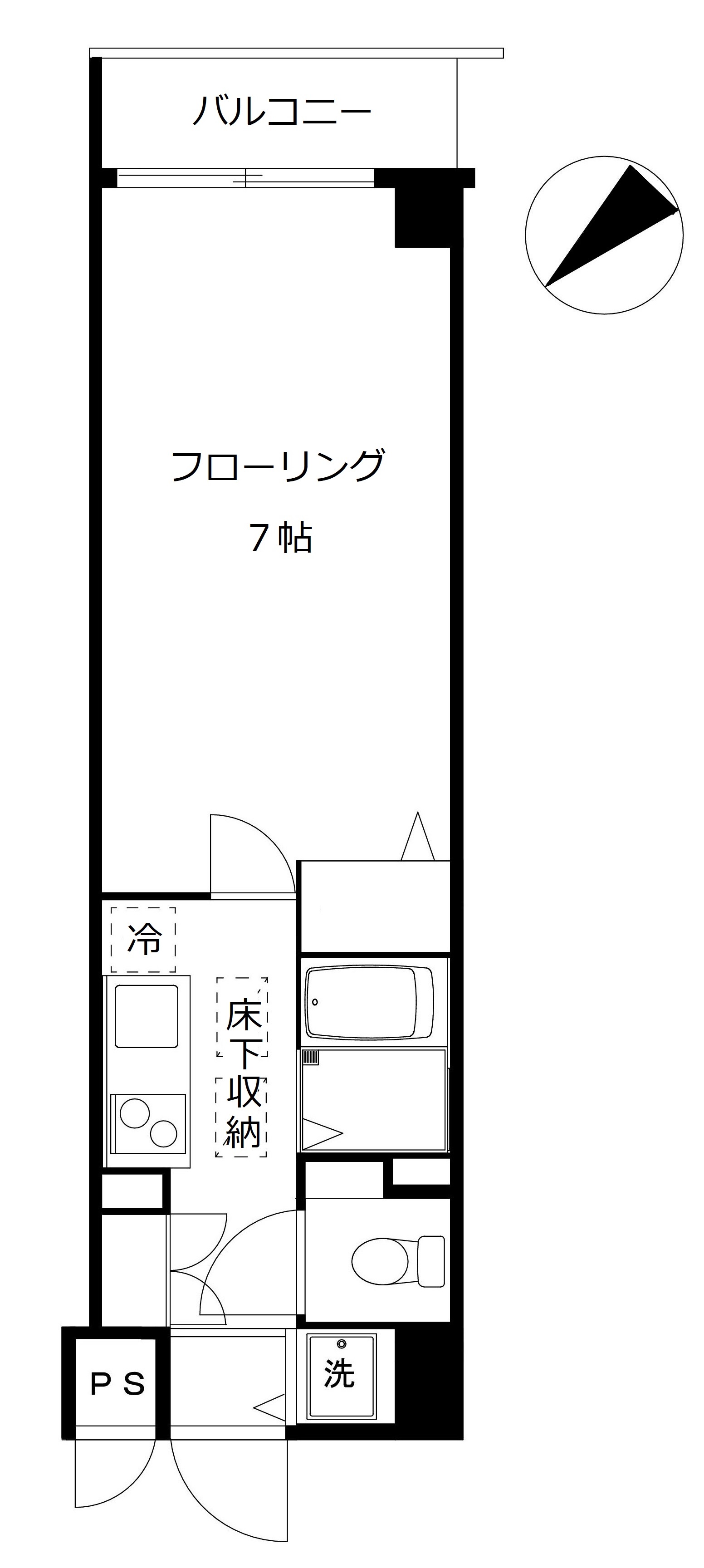 トーシンフェニックス日本橋兜町弐番館の間取り