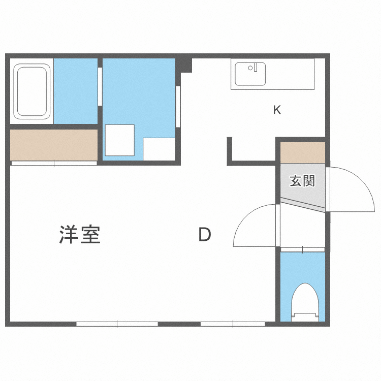 グローリア南10条の間取り