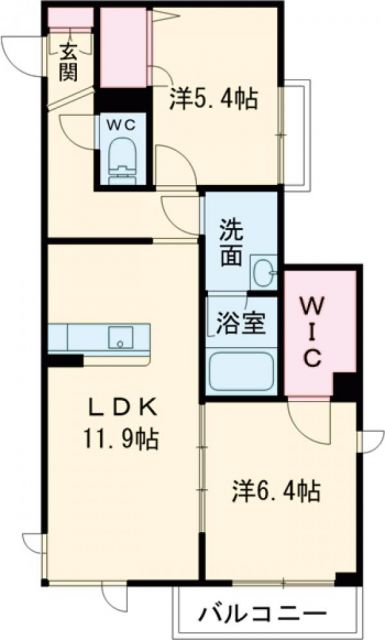 シャーメゾン和善鳴滝の間取り