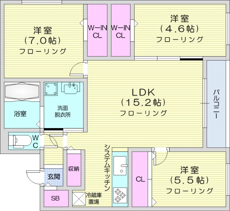 Augusta伏見の間取り