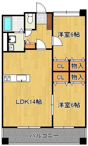 Ｓ・Ｅ天籟寺マンションの間取り