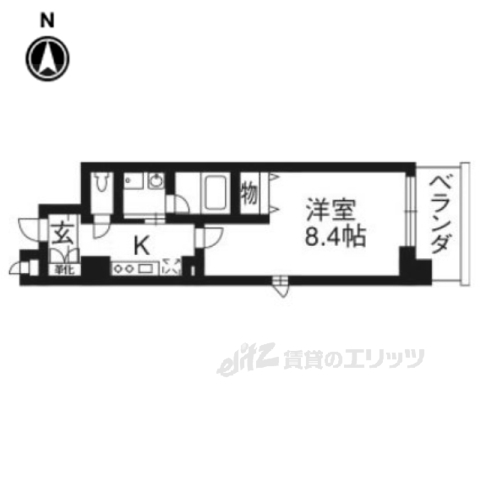 アスヴェル京都市役所前３の間取り