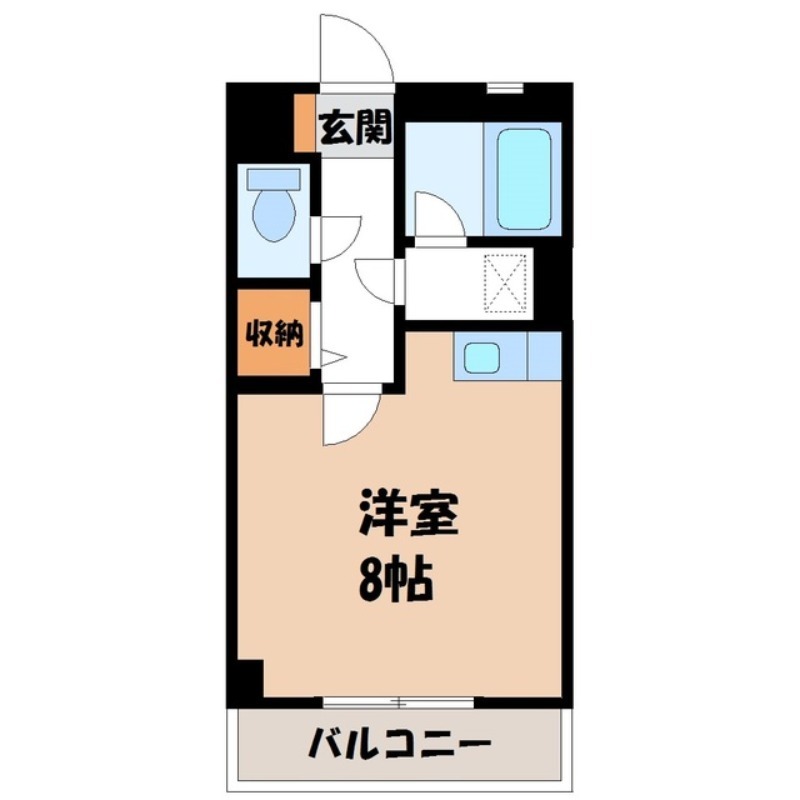 宇都宮市伝馬町のマンションの間取り