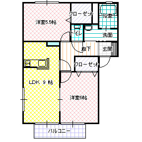 【ファミーリェ IIの間取り】