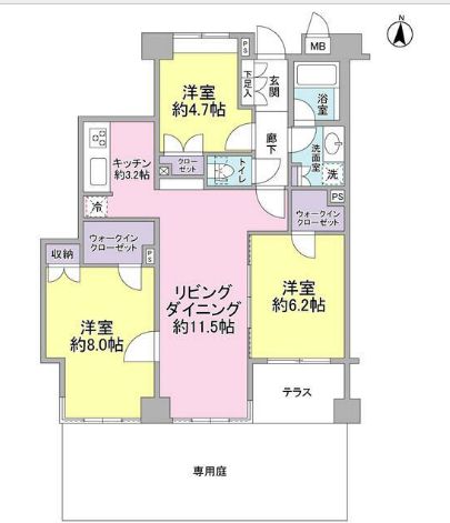 グリーンテラス世田谷の間取り