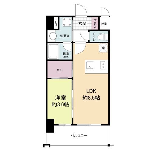 リヴェント福島の間取り