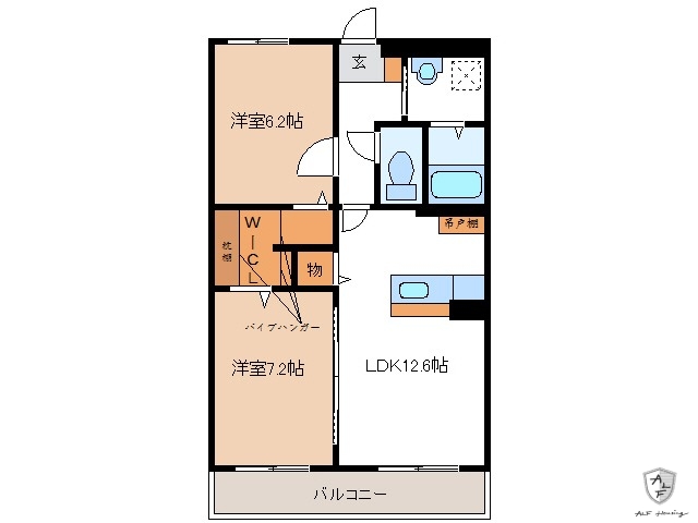 【土岐市土岐津町土岐口のマンションの間取り】