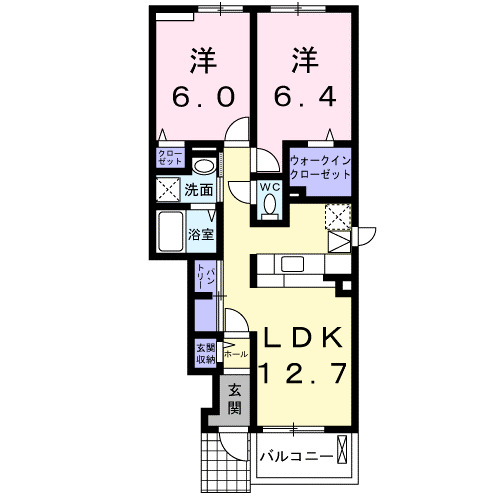 エレガンシア・Ｂの間取り