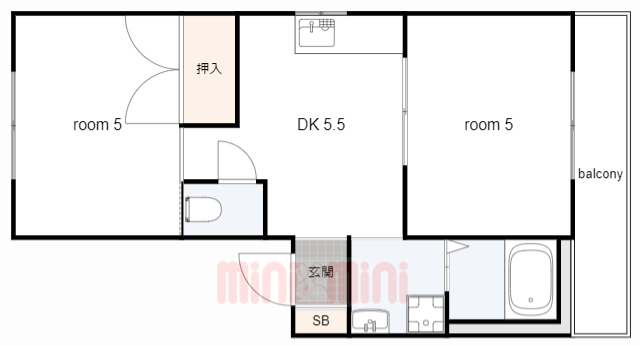 俊成マンションの間取り