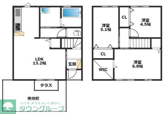 福岡市西区今宿西のアパートの間取り