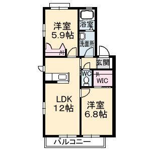 プランドール凛　Ｂ棟の間取り