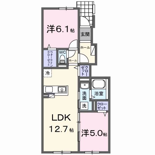 リノ　メリアIIの間取り