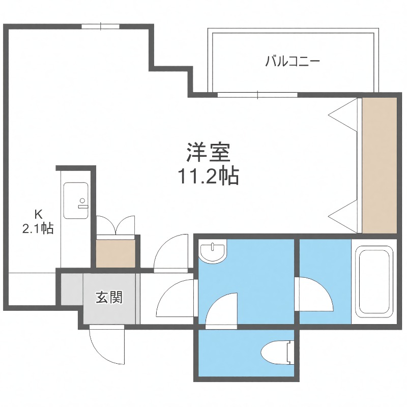ノンナ　ミーア（八光ビル）の間取り