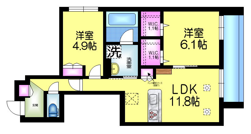 クラリスの間取り