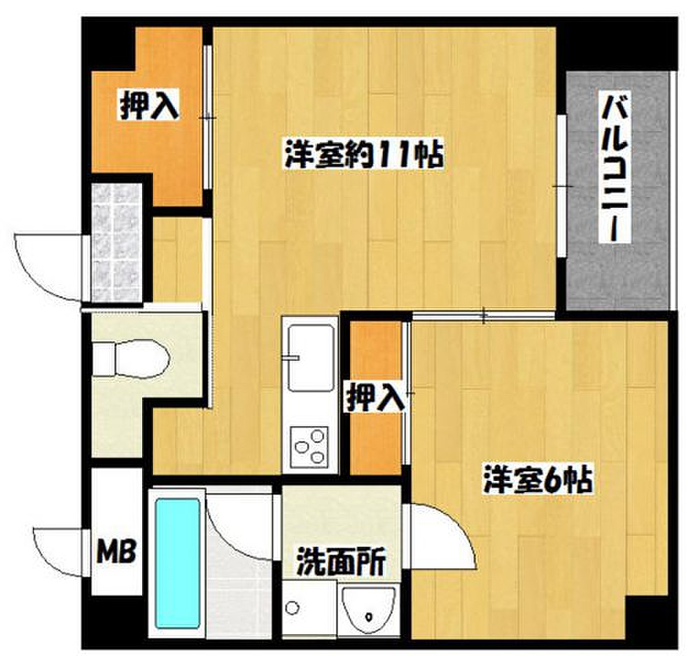 すかる梅満の間取り