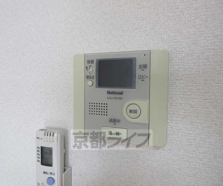 セキュリティ　モニター付きで安心です