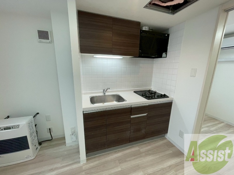 キッチン　清潔感がありお洒落なキッチンになっていました！