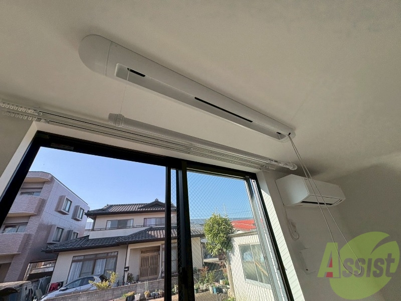 バルコニー　バルコニーはない為こちらで室内物干し可能です。