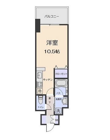 AMBER HOUSE Horitaの間取り写真
