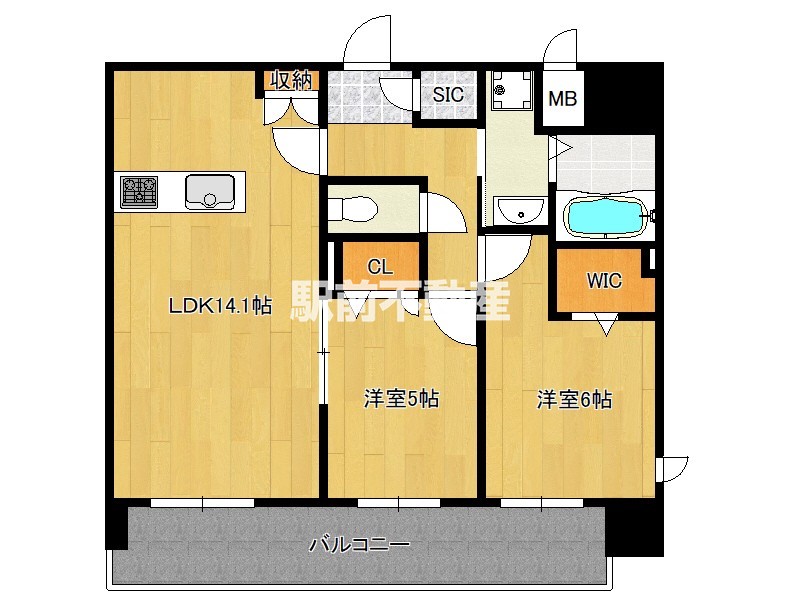 S-RESIDENCE博多駅東awesomeの間取り写真