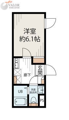ＪＲ京浜東北線 川崎駅 徒歩11分 4階建 築1年の間取り写真