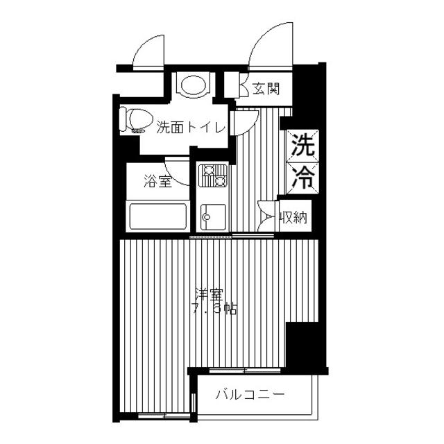 東京メトロ東西線 門前仲町駅 徒歩4分 9階建 築19年の間取り写真