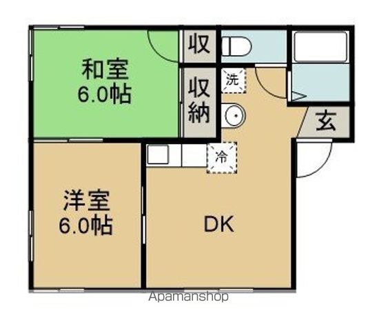 ＪＲ篠ノ井線 篠ノ井駅 徒歩13分 2階建 築38年の間取り写真