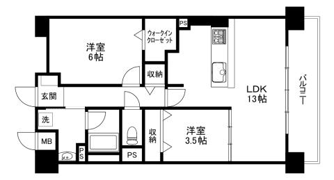 berry blue高槻の間取り写真