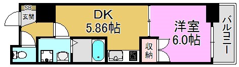 ARCENCIEL SQUARE 高井田の間取り写真