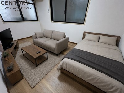 居室・リビング　画像中の家具はAI加工により配置加工しているため付属しません