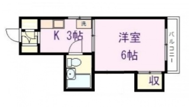 ＪＲ山陽本線 横川駅 徒歩8分 5階建 築38年の間取り写真