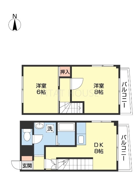 シティアーク北新の間取り