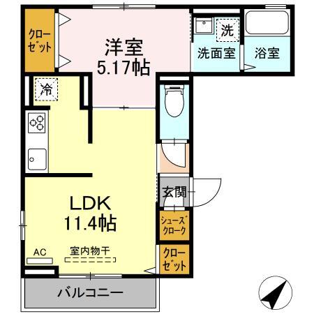 ラリュール江戸川Iの間取り