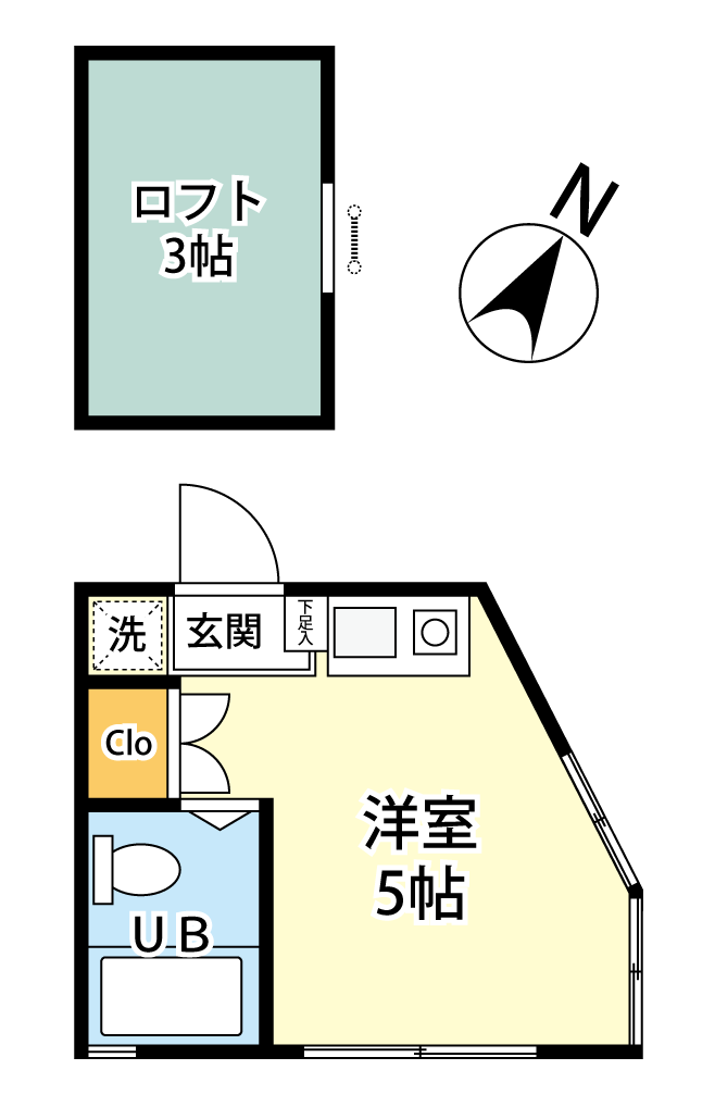 ピュアハウス神奈川大学前３番館の間取り