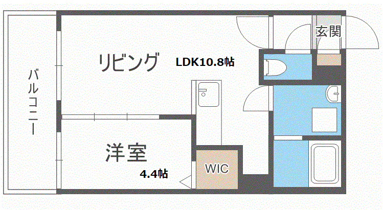 ＭＯＣＡ（モカ・豊平区）の間取り