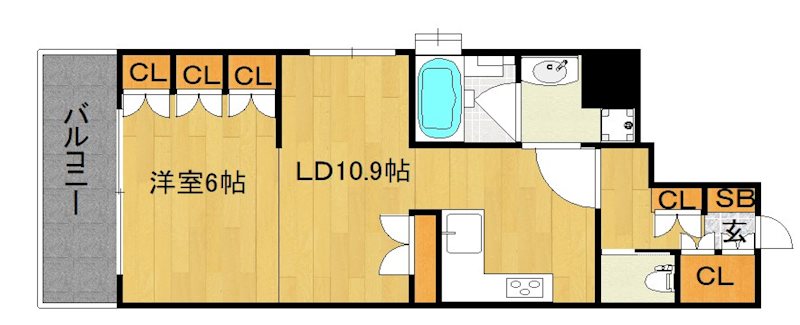 【京都市上京区藁屋町のマンションの間取り】