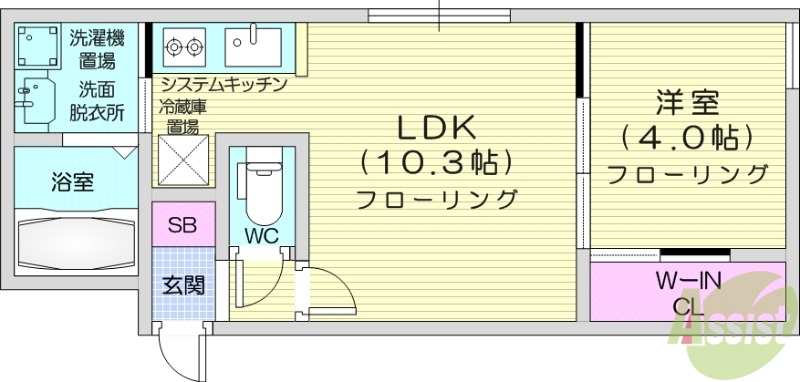 RAGUSA　N5W17　Bの間取り